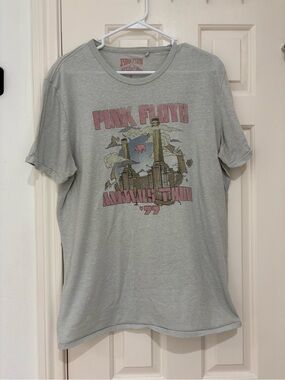 Pink Floyd Light Gray Tee with Animals Tour Graphic